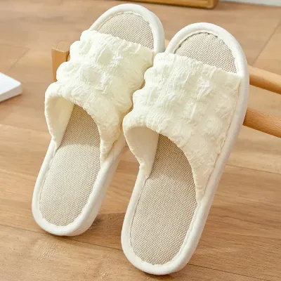 FOUR SEASONS COTTON AND LINEN SANDALS